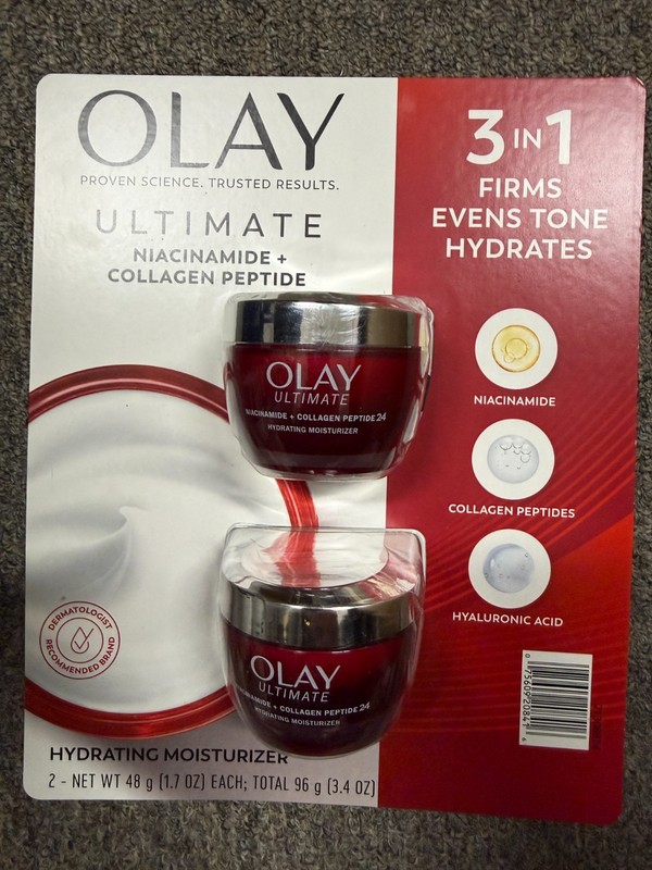 Olay Ultimate Niacinamide + Collagen Hydrating Moisturizer 1.7 Ounce (2 Pack)