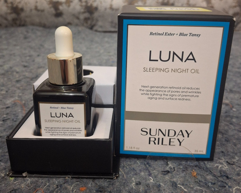 Sunday Riley Luna Sleeping Night Oil 1.18 oz 35ml Retinol Ester & Blue Tansy