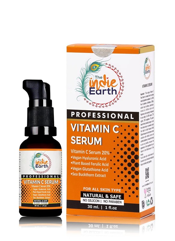 The Indie Earth Vitamin C Serum with Turmeric, Vitamin E 30 ml gallery