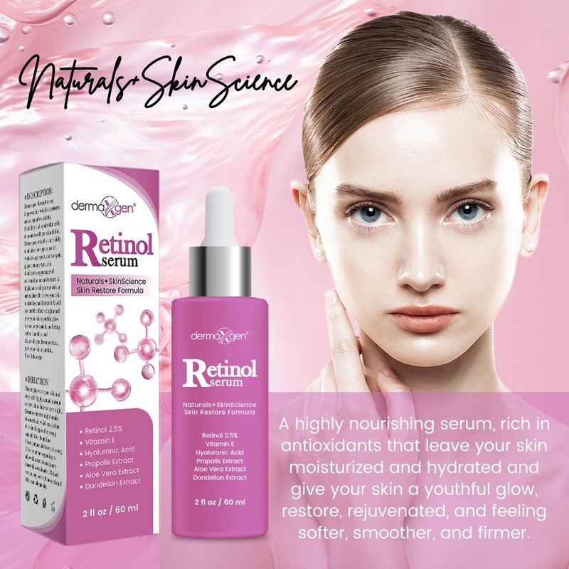 PURE RETINOL VITAMIN A 2.5% + HYALURONIC ACID + ALOE VERA - ANTI-WRINKLE SERUM gallery