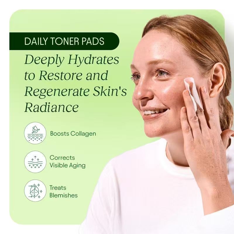 JiYu Korean Skincare Glow-Up Bundle - Toner Pads & NAD+Ant Aging Moisturizing Cr gallery