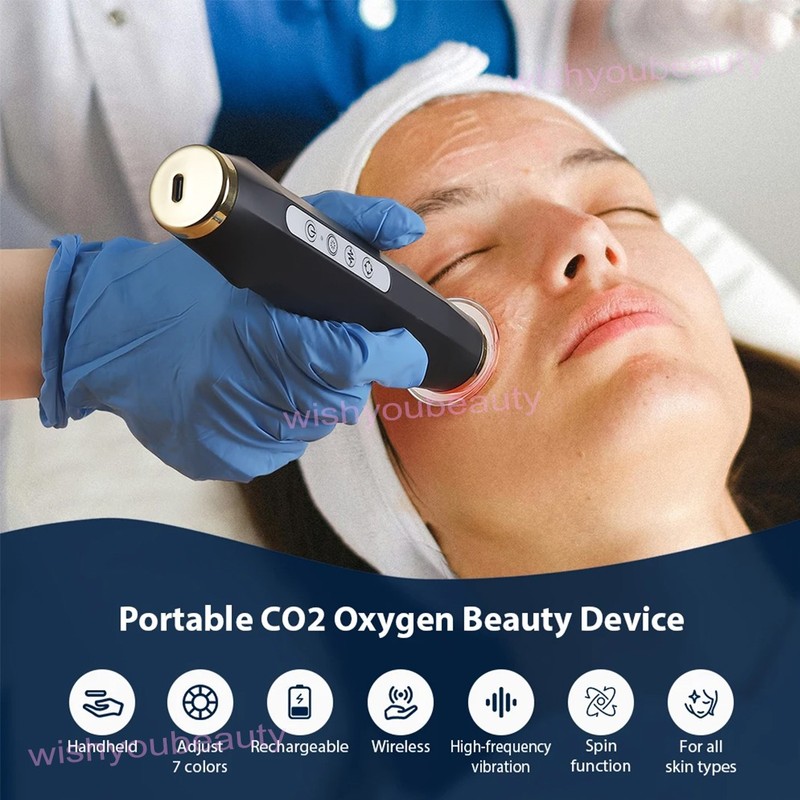 7 Colors CO2 Oxygen Bubble Machine Facial Skin Care Exfoliating Beauty Device gallery