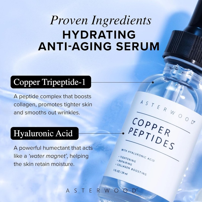 Lightweight All-Skin Type Anti-Aging Face Serum with Hyaluronic Acid - 1 Fl Oz gallery