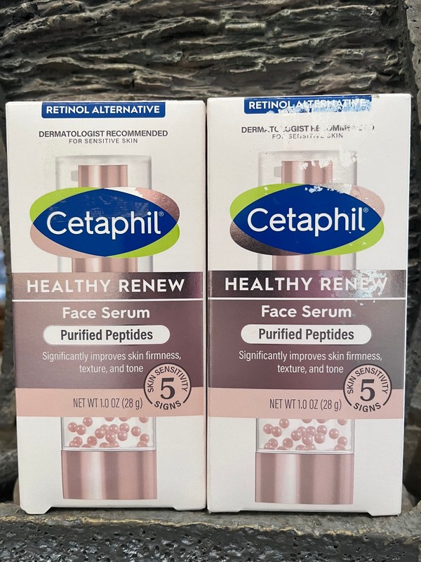2 Cetaphil Healthy Renew Face Serum Purified Peptides – 1oz x 2