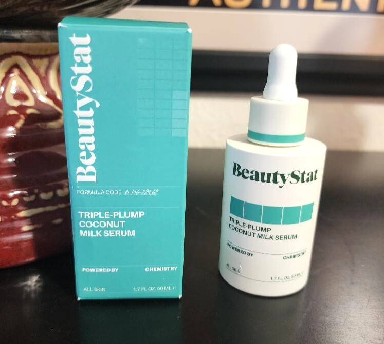 Beauty Stat TRIPLE COCONUT MILK SERUM 1.7 Fl Oz Tri Level Plumping NIB + GIFT!