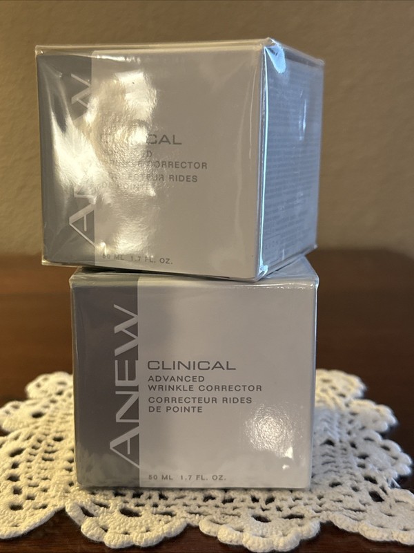 (2) Avon ANEW Clinical Advanced Wrinkle Corrector 50 mL 1.7 fl oz NEW -SEALED gallery
