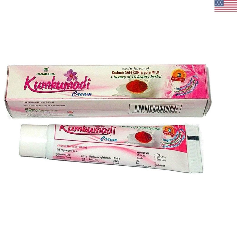 Kumkumadi Cream – Uv Protecting Saffron & Beauty Herbs, 20g of Organic Luxury