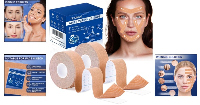 Hypoallergenic Myofascial Lift Tape – Waterproof Wrinkle Reduction Solution gallery