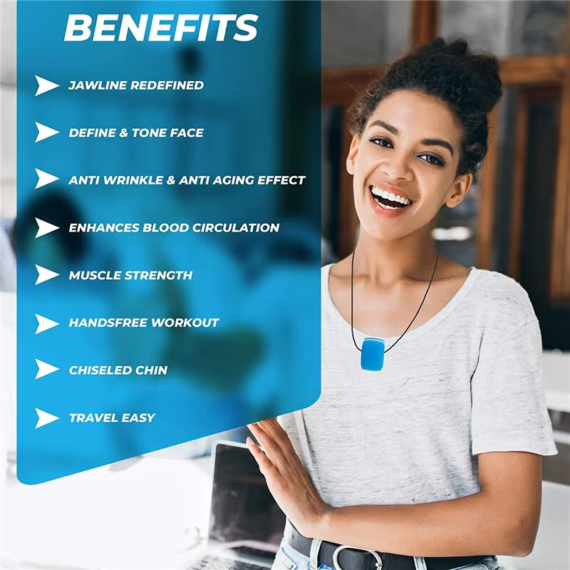 Jawline Exerciser Facial Jaw Muscle Toner Training Fitness Ball Anti-Aging Food- gallery