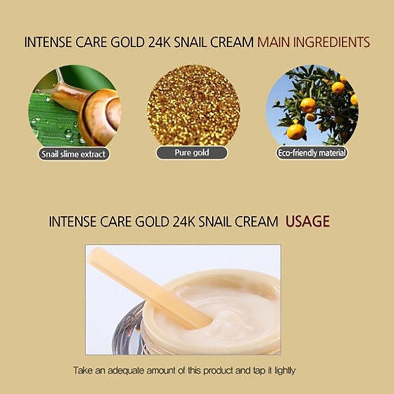 Tonymoly Intense Care Gold 24K Snail Cream 3pcs Set Whitening USA Seller gallery