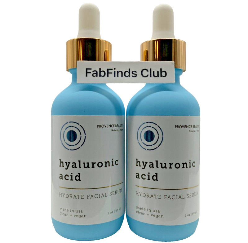 2x Provence Beauty Hyaluronic Acid Hydrate Facial Serum Vegan Lines,Wrinkle