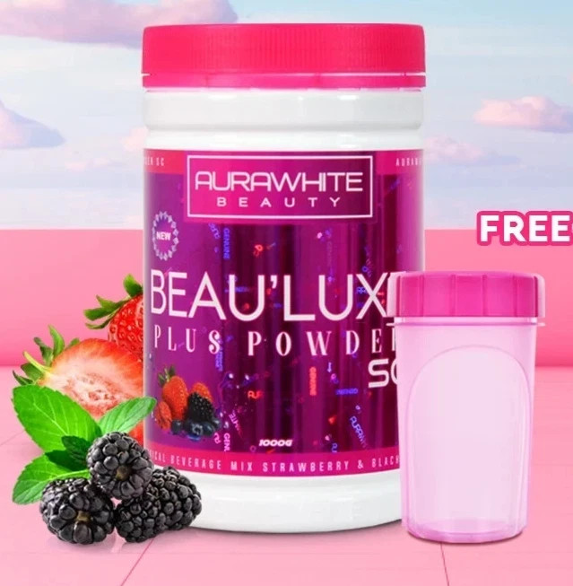 Aura White BEAULUXE SC+ Collagen Stemcell 15X L-Glutathione Whitening Detox gallery