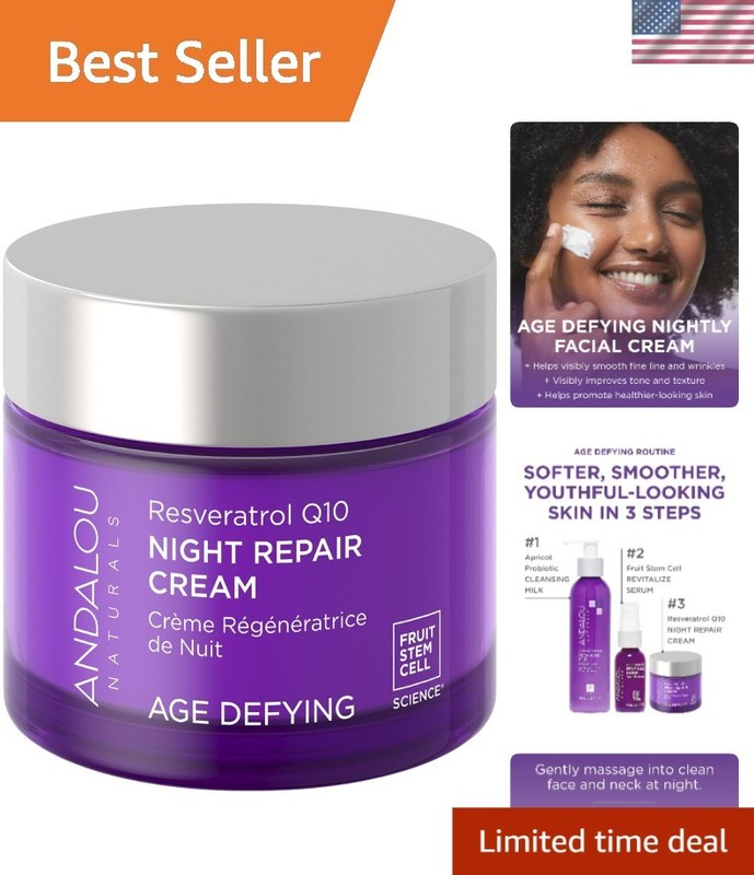 Resveratrol Q10 Night Repair Cream – Hydrating Formula for Youthful Skin, 50ml