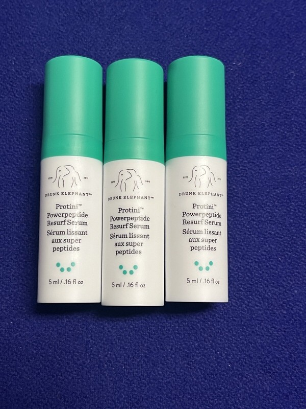 3X DRUNK ELEPHANT Protini Powerpeptide Resurf Serum 5mL .16oz Travel Size Mini