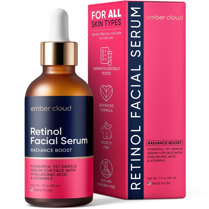 Suero Anti-Envejecimiento de Retinol con Ácido Hialurónico Vitamina E Aloe Vera
