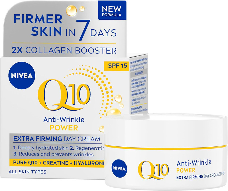 Q10 Anti-Wrinkle Firming Day Cream SPF15 – 7 Day Skin Renewal Moisturizer