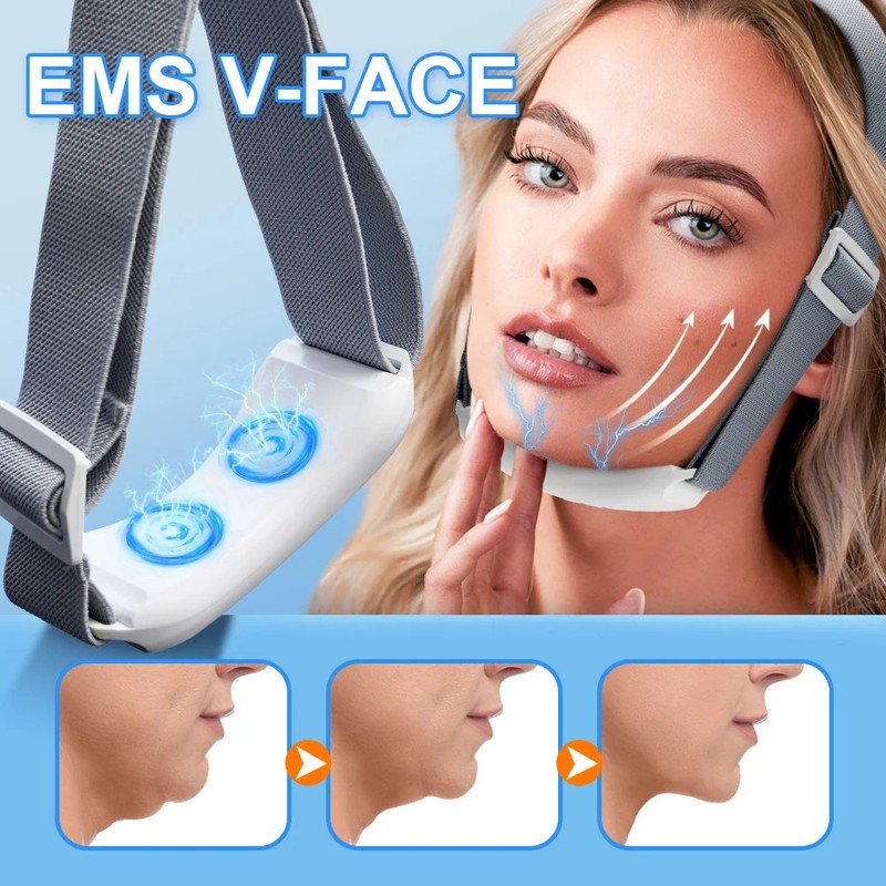 Double Chin Remover Vibration ChinUp V Face Massager Facial Lifter Beauty Device gallery