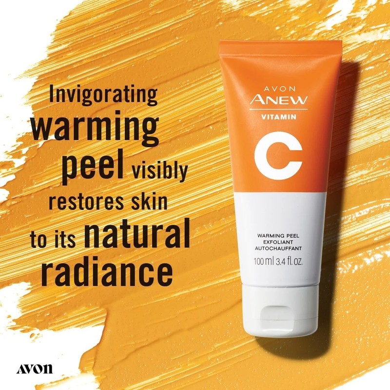 Avon Anew VITAMIN C WARMING PEEL EXFOLIANT Full Size 3.4oz SEALED~SHIPS NEXT DAY