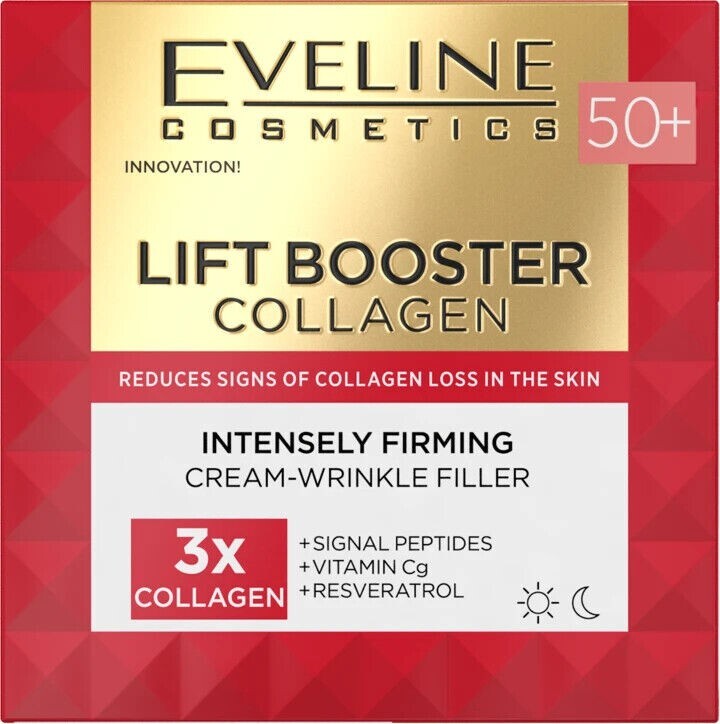 Lift Booster Collagen Strongly firming wrinkle filler cream 50+
