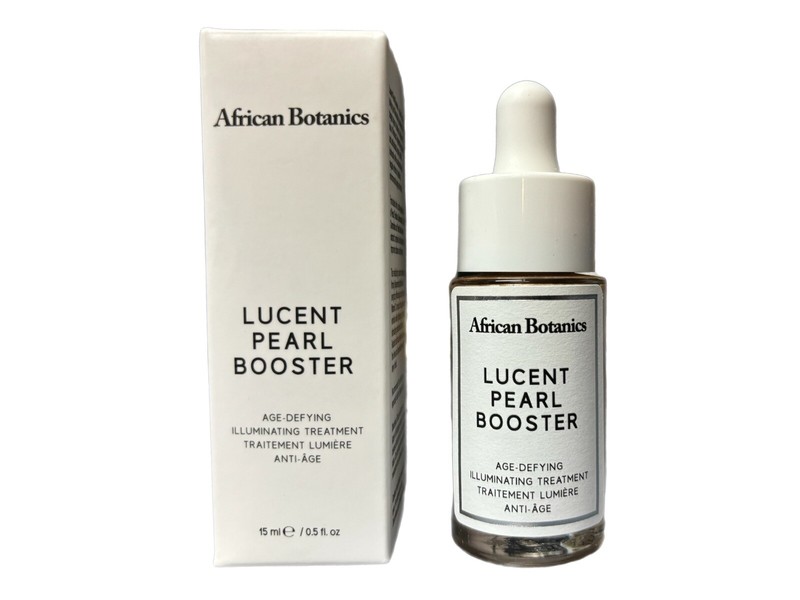 African Botanics LUCENT PEARL BOOSTER Age-Defying Illuminating Treatment 0.5oz *