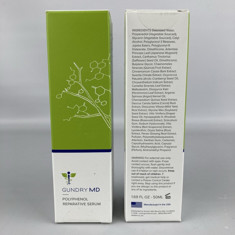 2 X Gundry MD Polyphenol Reparative Serum 1.69 FL Oz New In Box gallery