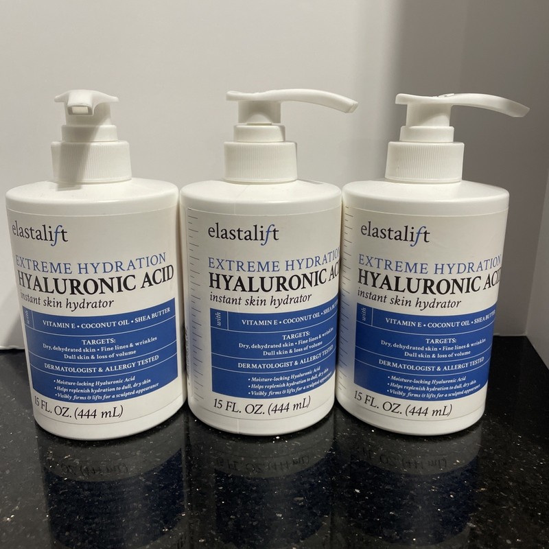 3x Elastalift Extreme Hydration Hyaluronic Instant Skin Hydrator Cream New