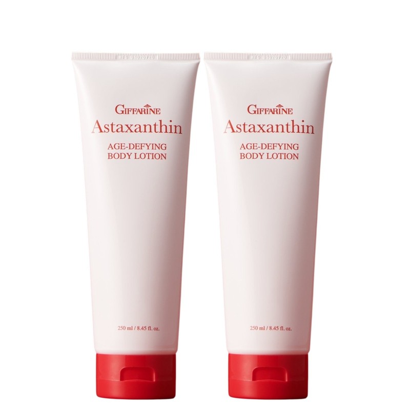 2 x 250ml Giffarine Astaxanthin Body Lotion Age-Defying Firming Smoothing Skin