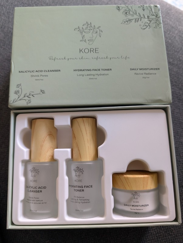 Kore K-beauty Skin Care Set 3 pcs Skincare Kit Cleanser+Tonner +Moisturizer