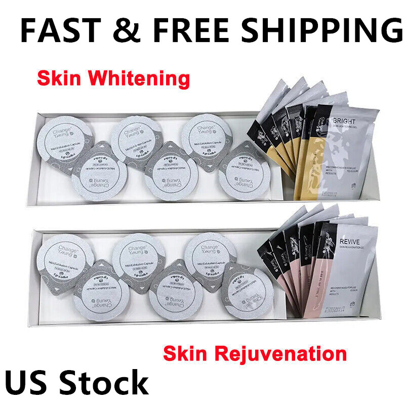 NEW Oxygen Facial Machine Kit Capsules Gel Antiaging Skin Rejuvenation