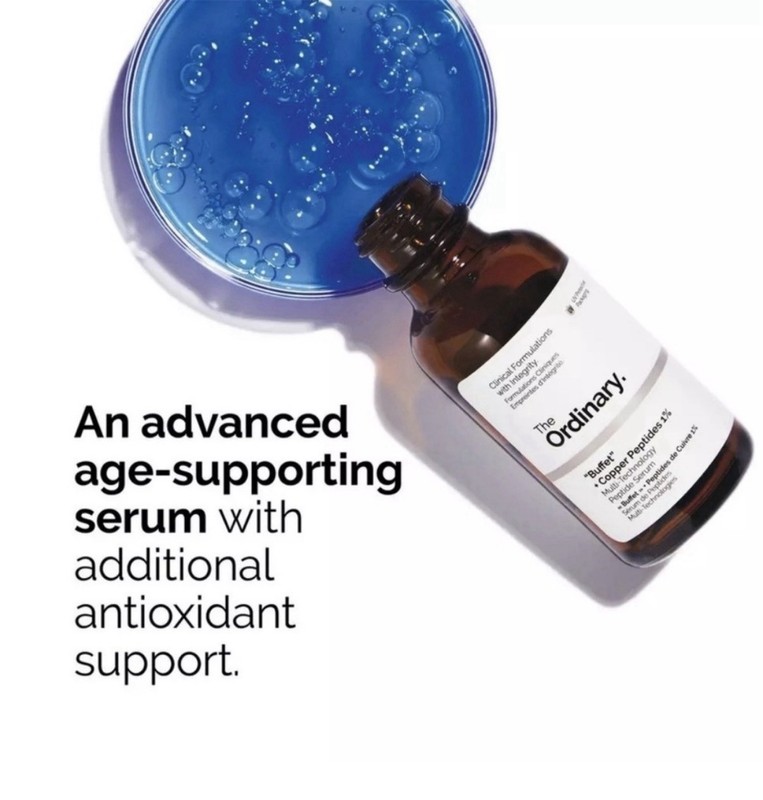 NWT SEALED The Ordinary "Buffet" + Copper Peptides 1% Serum Wrinkles Antiaging gallery