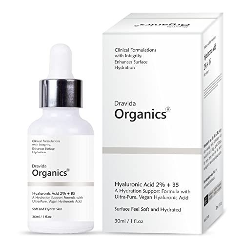 DRAVIDA ORGANICS 2% Hyaluronic Acid Face Serum 30ml Free Shipping FS