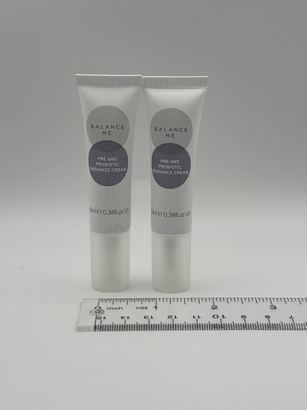 NEW 2X Balance Me Pre and Probiotic Radiance Cream Travel SZ Minis 10ml/0.34oz E gallery