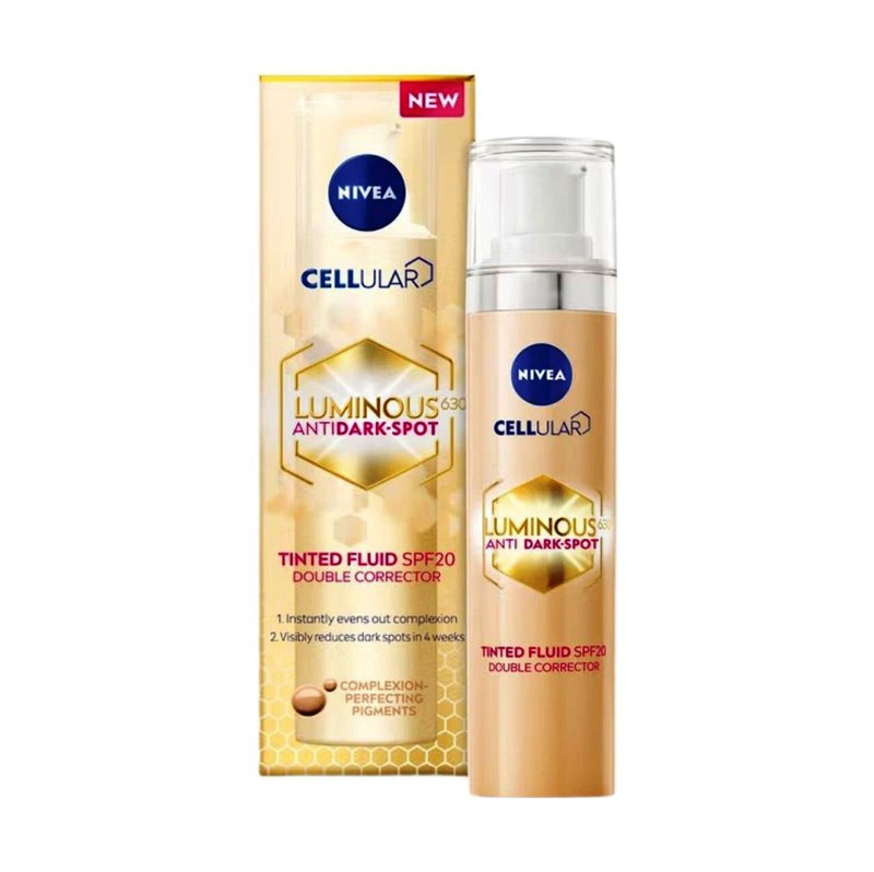 NIVEA Cellular Luminous630 AntiDark-Spot Tinted Fluid Double Corrector 40ml