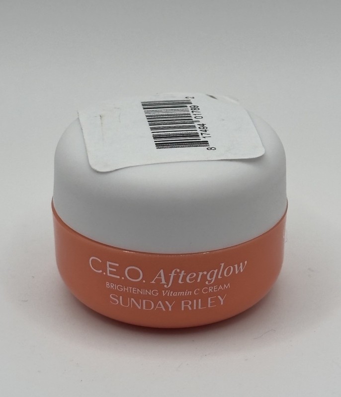 NEW Sunday Riley CEO Afterglow Brightening Vitamin C Cream Travel MINI 8g/0.3oz