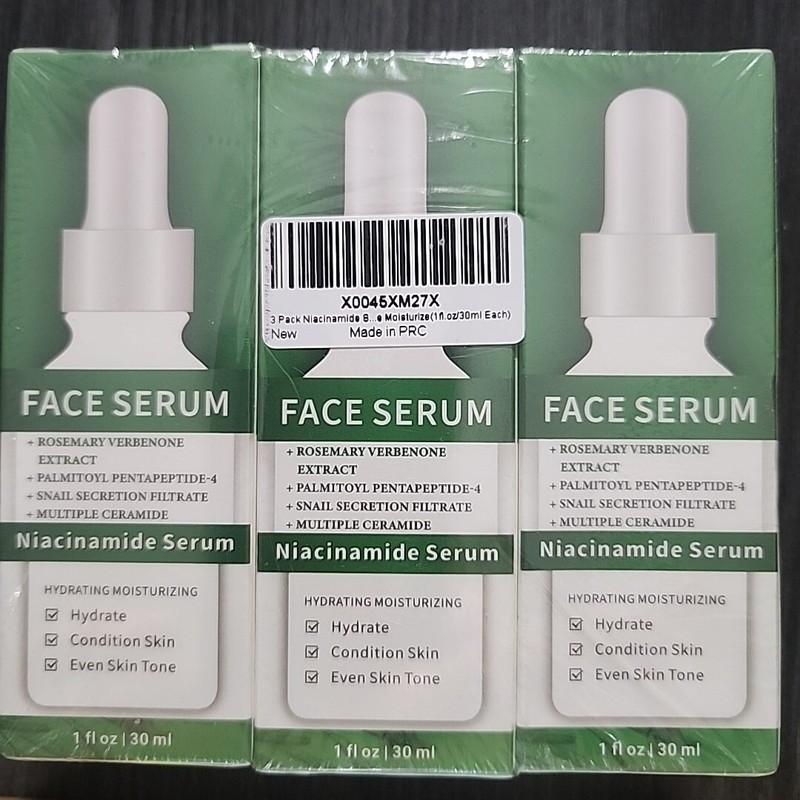3 Pack Niacinamide Serum with Rosemary Verbena Extract for Harmonized Hydration