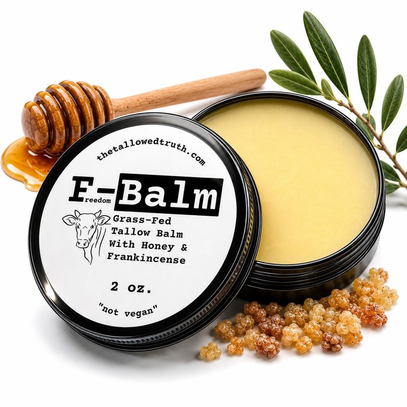 The Tallowed Truth Tallow Balm Beef Tallow for Skin and Face, Honey Balm 5 …