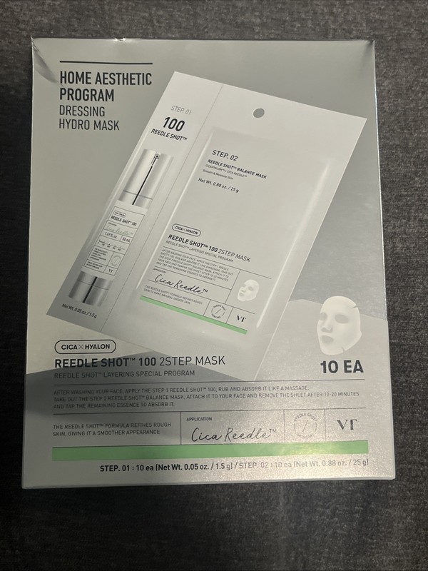 VT Reedle Shot 100 2 Step Balance Mask Korean Skin Care Cicahyalon 10 Sheets