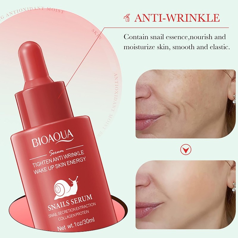 BIOAQUA 3in1 Facial Serum Combination Set Nicotinamide Turmeric Snail 3x 30ml gallery