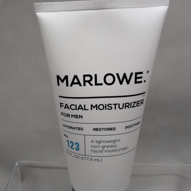MARLOWE No 123 Men Daily Facial Moisturizer Aloe Vera Face Lotion 6 oz Sealed