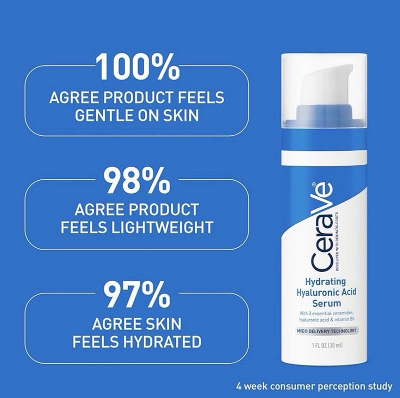 CeraVe Hydrating Hyaluronic Acid Serum Face Vitamin B5 Ceramides - 1 Oz gallery