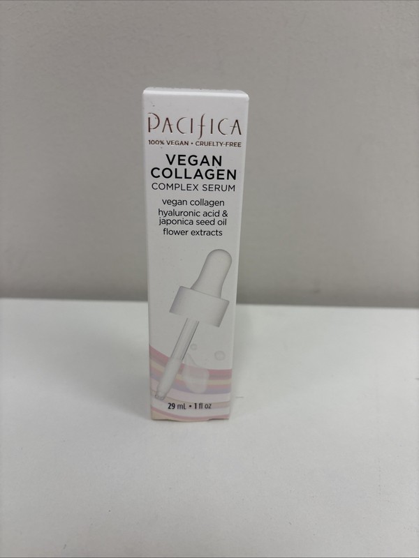NEW! PACIFICA Vegan Collagen Complex Face Serum W/Hyaluronic Acid-Plumping B8-28