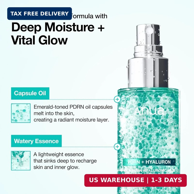 ANUA PDRN Collagen Glow Facial Serum Spray, Hydrating Face Mist, Hyaluronic Acid gallery