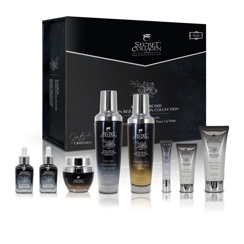 Secret Collagen Black Orchid Skin Rejuvenation Set (8 pc Factory Sealed Box)