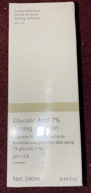 Glycolic Acid 7% Toning Solution. 100 ml 8.44 fl oz – Sealed, Exp: 05/2027