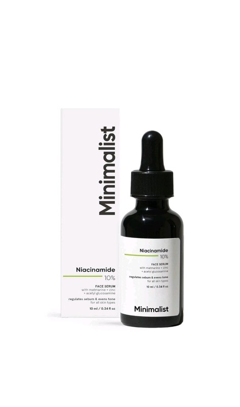 Minimalist 10% Niacinamide Face Serum with Zinc for Acne Marks, Blemishes- 30 ml
