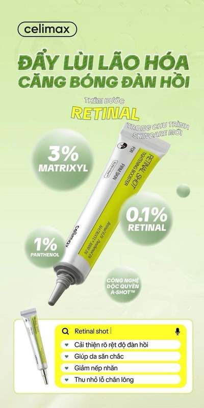CELIMAX Retinol Shot Tightening Booster 15mL K-Beauty