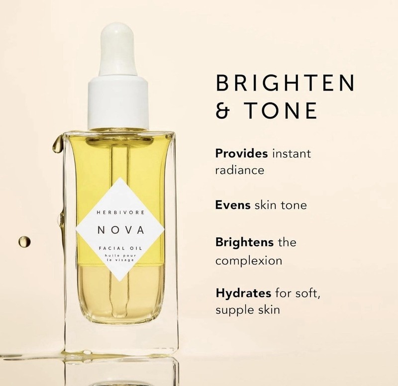 HERBIVORE Nova Facial Oil - Bi-Phase Oil with Tumeric + Niacinamide 1.7 fl oz gallery