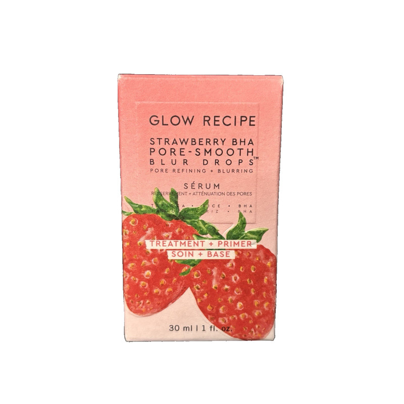 Glow Recipe Strawberry BHA Pore-Smooth Blur Drops Serum 1 fl oz 30ml