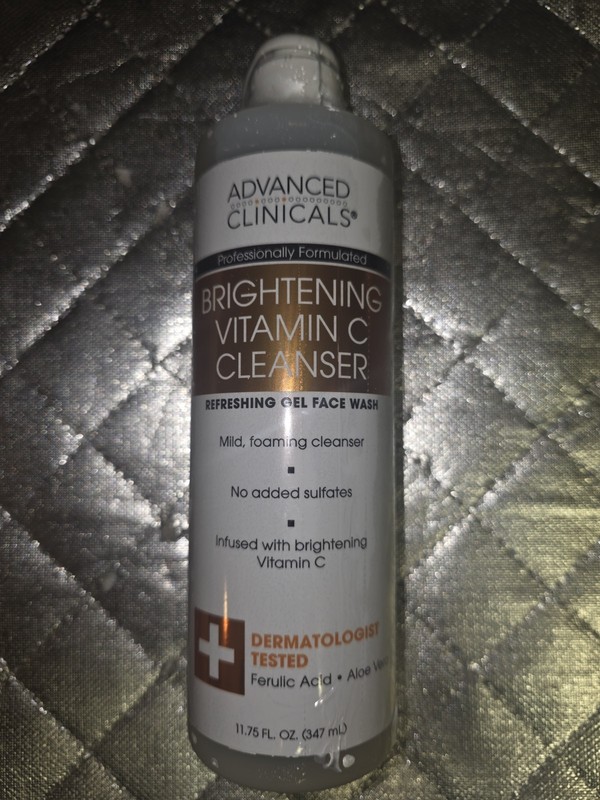 Advanced Clinicals Brightening Vitamin C Cleanser Face Wash 11.75 Fl Oz