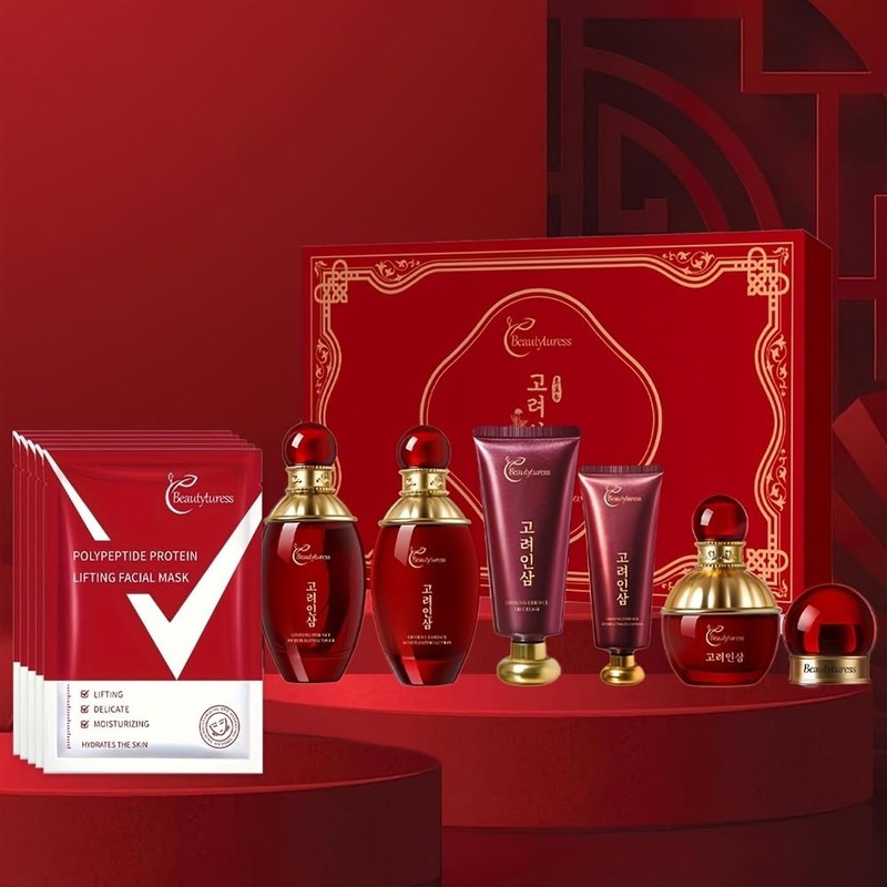 Red Ginseng Skincare Set for Women, - Anti-Aging Facial Care Kit with Toner, ... gallery